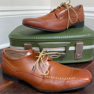 Bruno Marc Men's Leather-Lined Square Toe Moccasin Stitched Gordon Dress Shoes